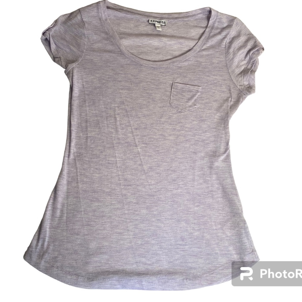 Express lavender tee shirt size S